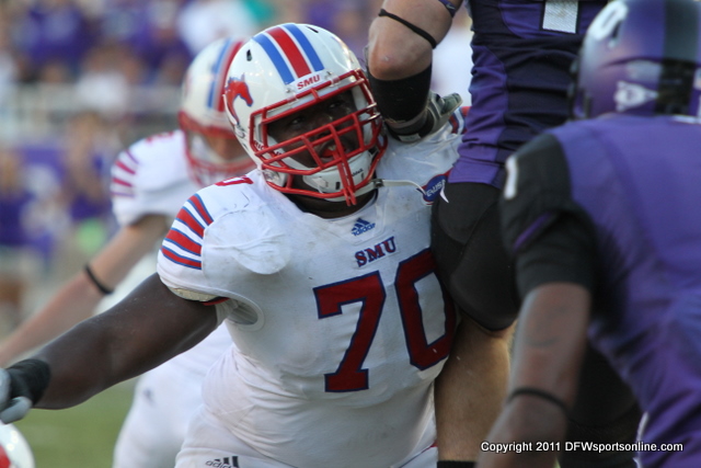 SMU offensive lineman Kelvin Beachum, Jr. Photo by George Walker for DFWsportsonline